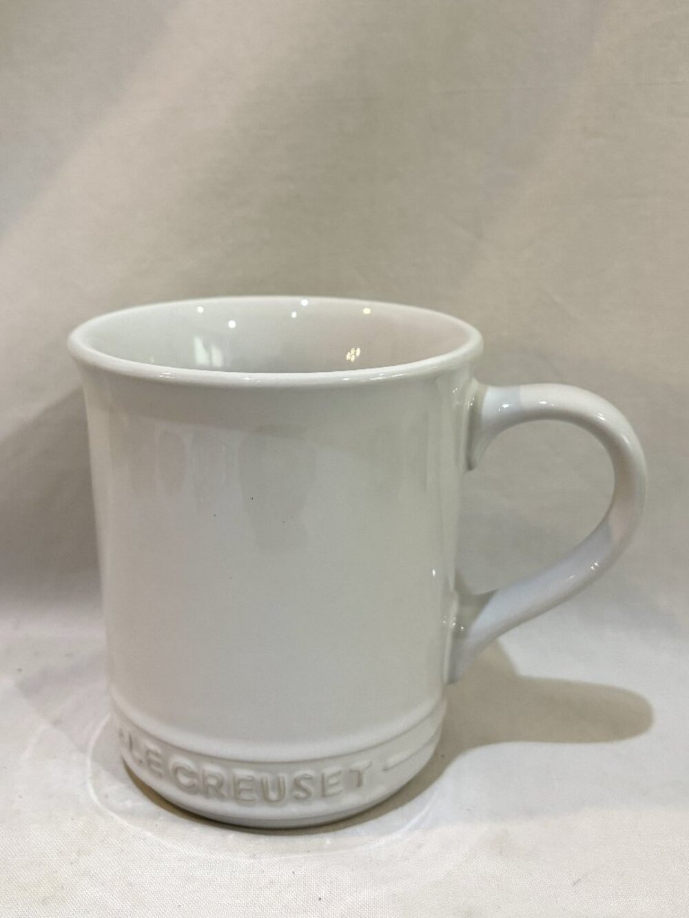 Le Creuset Vancouver White Stoneware Mug 14 oz